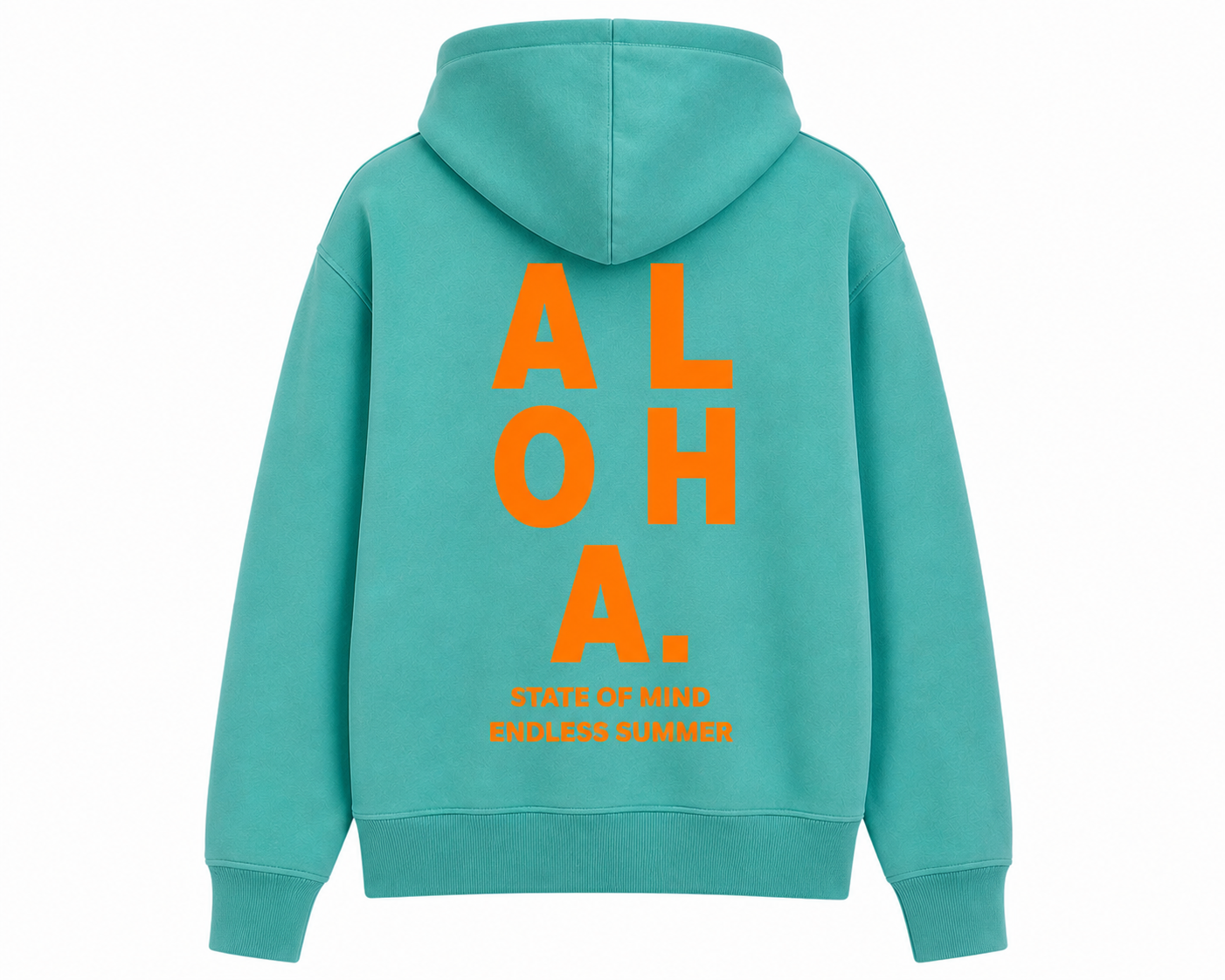 sudadera hodie verde aloha